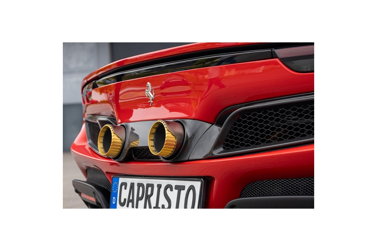 Ferrari 296 03FE13810003 Double échappement Capristo en fibre de carbone