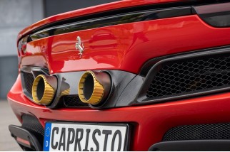 Ferrari 296 03FE13810003 Double échappement Capristo en fibre de carbone