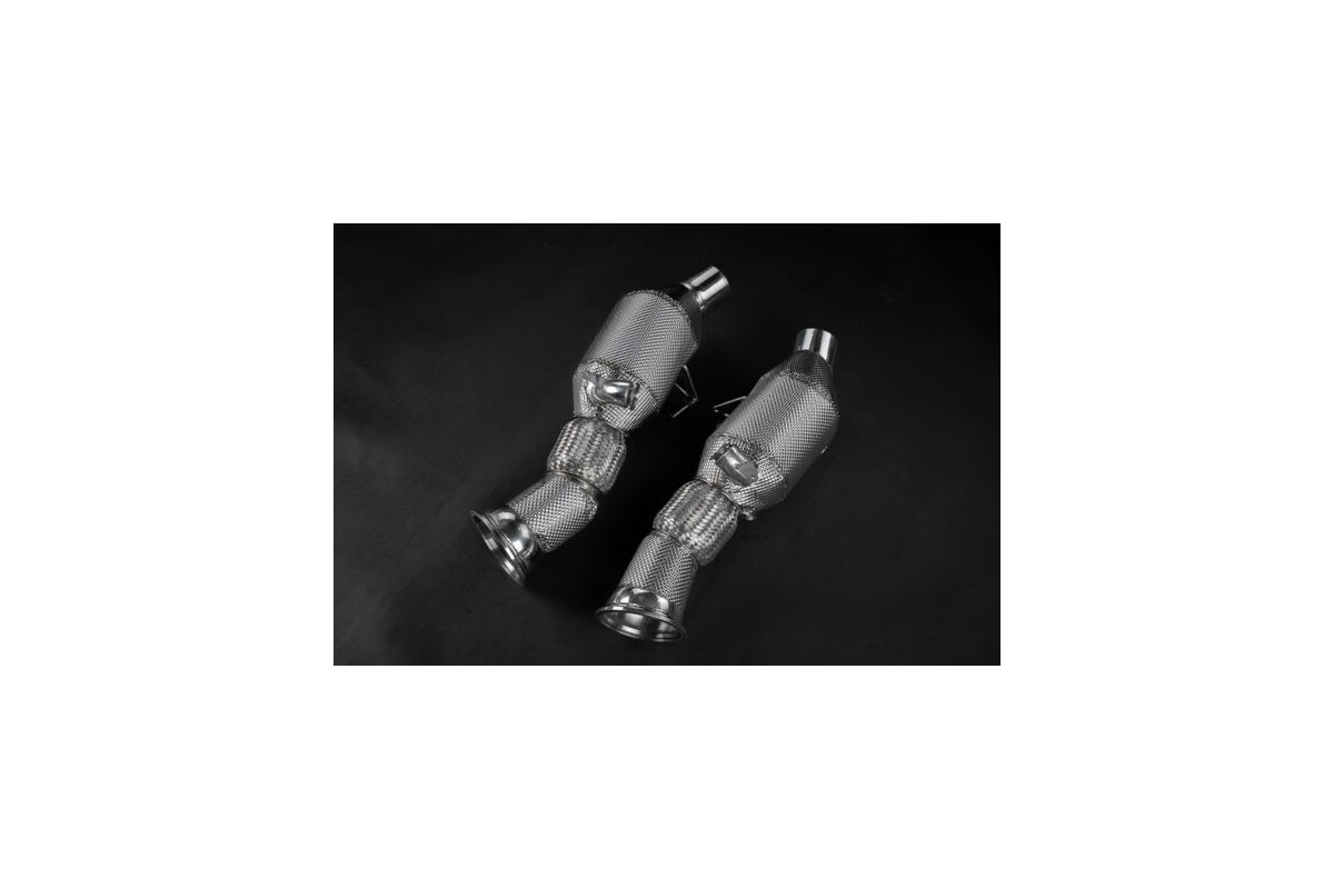 Downpipe catalizzatori sportivi 100 celle in acciaio inox capristo ferrari 296 02FE13803023