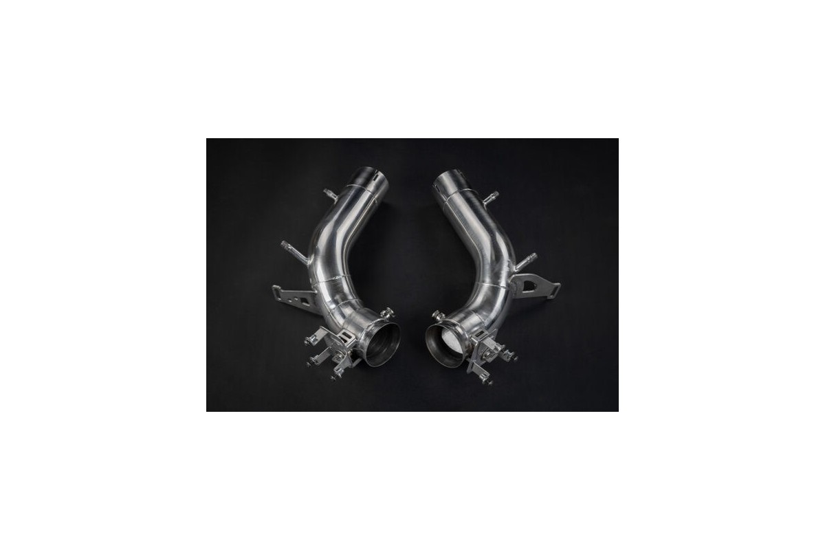 Paire de silencieux non silencieux avec valves Capristo 02FE13803012 pour Ferrari 296 GTB et GTS