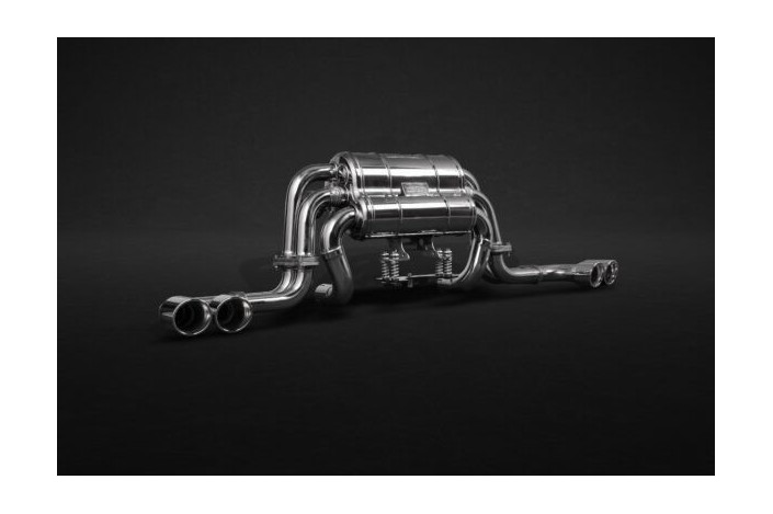 Exhaust system with sound valves 1/3 capristo ferrari 360 02FE02203010
