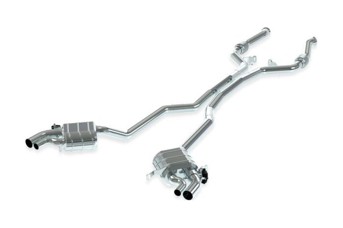 Exhaust system with valves and central pipes capristo mercedes amg gt63 (c192) from 2024 02MB08903034