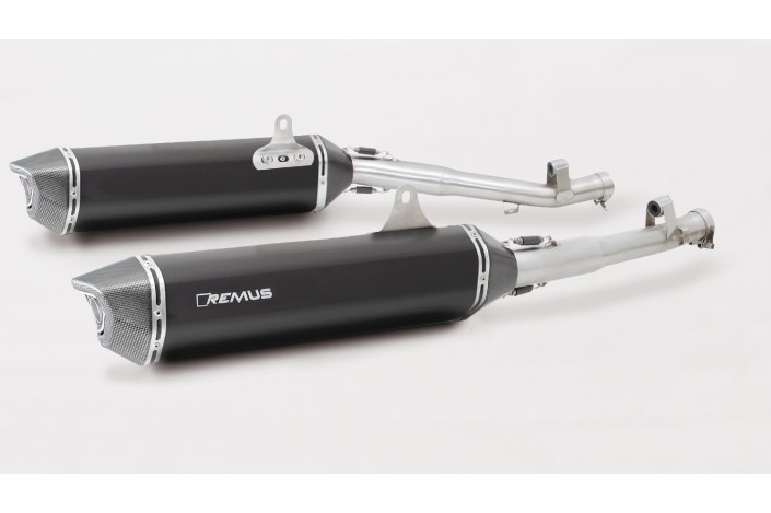 Sistema di scarico Sportivo in acciaio inox nero Remus BMW K 1600 GT/GTL dal 2022 64782 089911LR