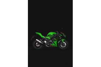 Sistema di scarico terminale Sportivo in acciaio inox nero Remus NXT KAWASAKI Z650 / Ninja 650 2023 94782 364523