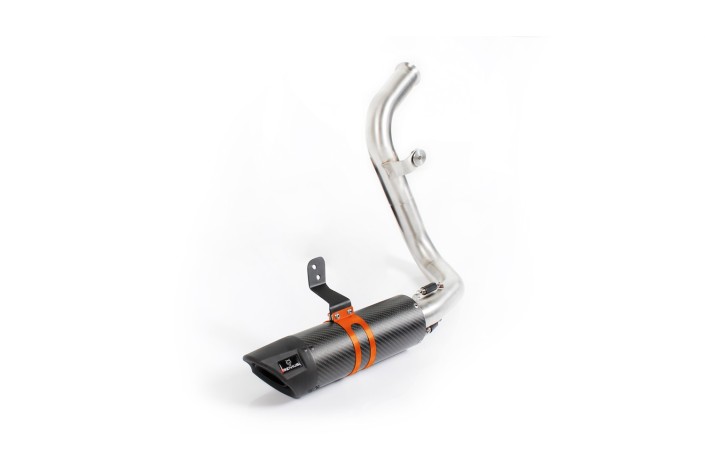 Complete exhaust system with catalytic converter and power supply system Remus KTM 125 Duke 2018 0154483 652017