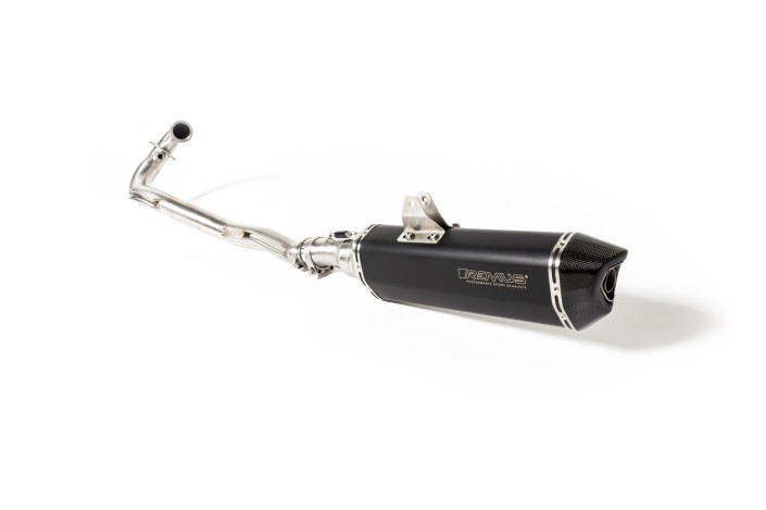 Complete exhaust system in black stainless steel Black Hawk Racing Remus KTM 690 Enduro R 2019-2020 0164783 655119