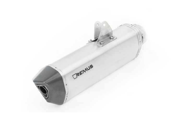 Sistema di scarico terminale sportivo in acciaio inox Remus Black Hawk KTM 790 Adventure R 2019 0964582 655219