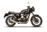 Sistema di scarico terminale in acciaio inox opaco Racing Remus TRIUMPH Bonneville T100 2021 7103 918021LR