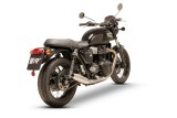Sistema di scarico terminale in acciaio inox opaco Racing Remus TRIUMPH Bonneville T120 2021 7103 918021LR