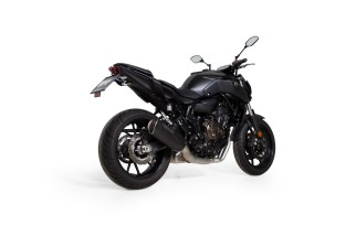 Ligne d'échappement complète Racing en acier inoxydable noir Remus NXT YAMAHA MT-07 2016 94783 100665
