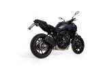 Ligne d'échappement complète Racing en acier inoxydable noir Remus NXT YAMAHA MT-07 2016 94783 100665