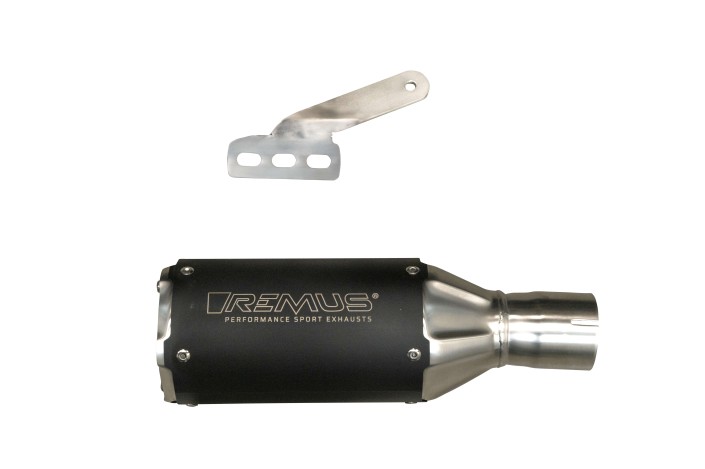 Sistema di scarico terminale sportivo in acciaio inox nero Remus Boostr YAMAHA MT-10 2023-25 31783 997024