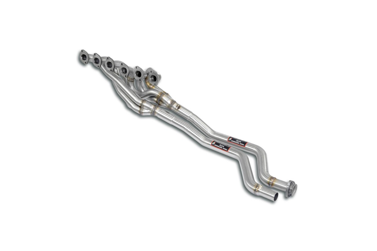 collettori di scarico + Tubi per marmitta centrale di serie in acciao inox 041004 Supersprint BMW E3 2500 (Berlina) 1968-1977