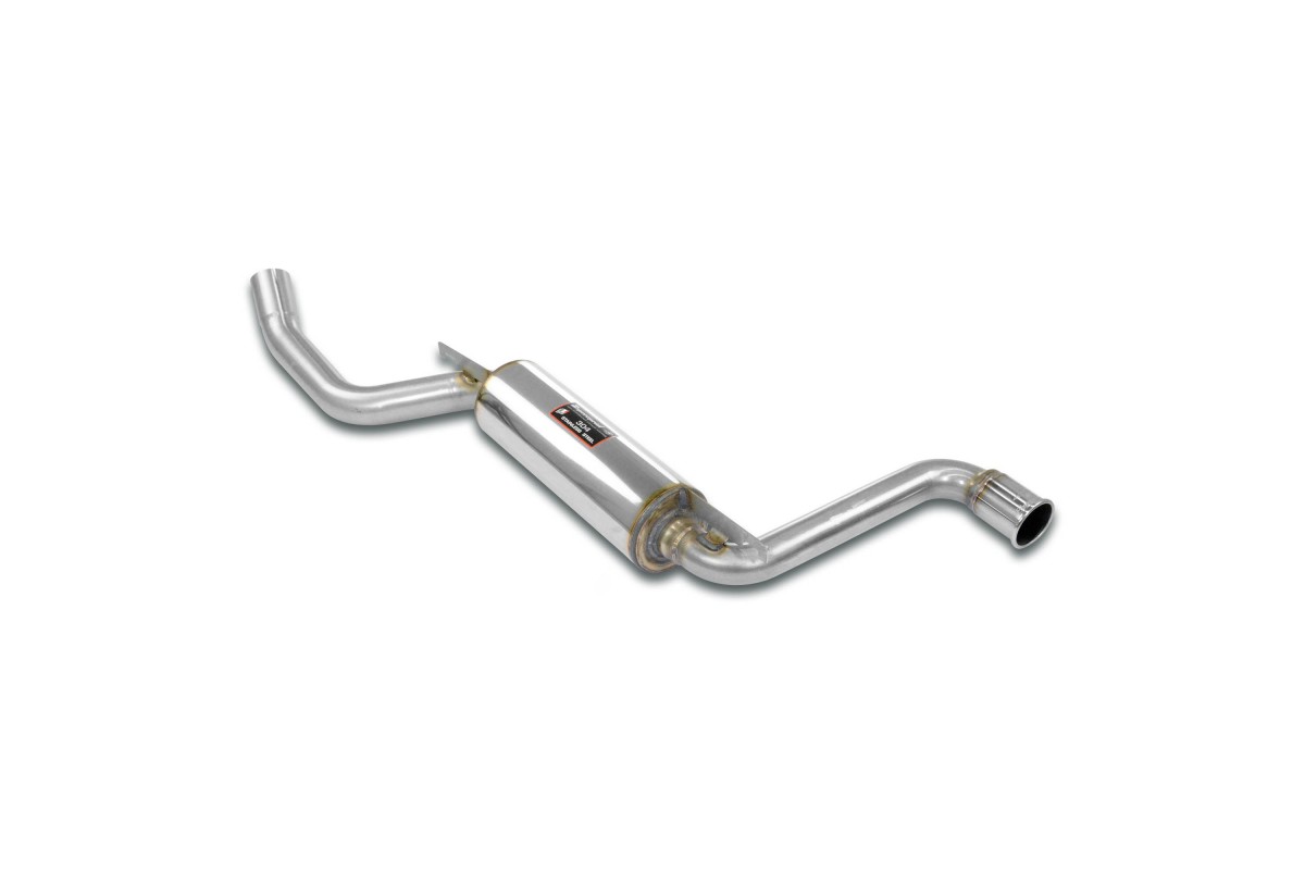 Rear exhaust system "S-Bend" right exit Ø70 in stainless steel 040304 SuperSprint BMW 1802 (Sedan - Cabrio) 1971-75