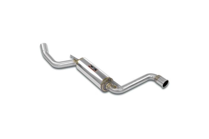 Rear exhaust system "S-Bend" right exit Ø70 stainless steel 040304 SuperSprint BMW 2002 Turbo 1973 - 1975