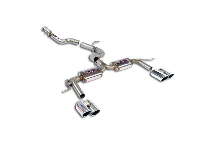 VOLLSTÄNDIGER AUSPUFF SUPERSPRINT VOLKSWAGEN GOLF VII R 2.0 TFSI 290 PS - USA Mod. AB 2018