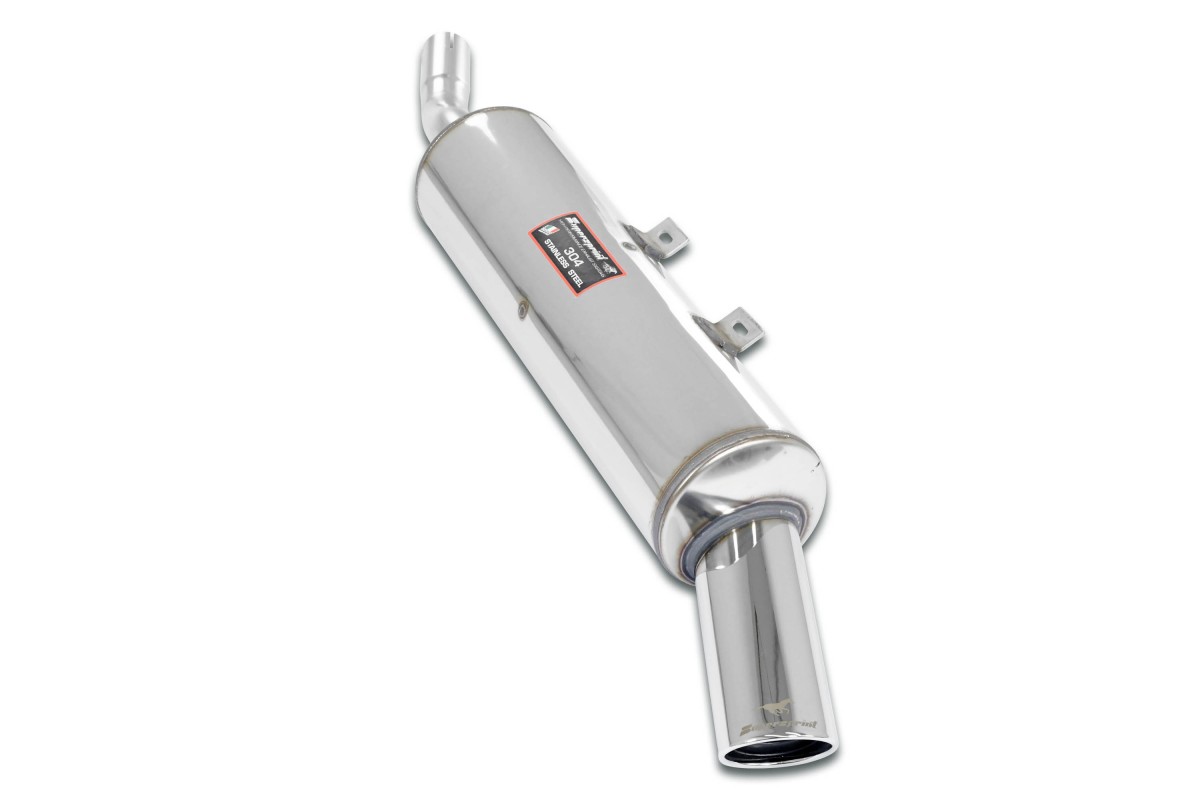 Sistema di scarico posteriore 90x70 in acciaio inox 780905 SuperSprint BMW E30 316 / 316i / 318i (Motore M10 - 4 cil.) 1983-88