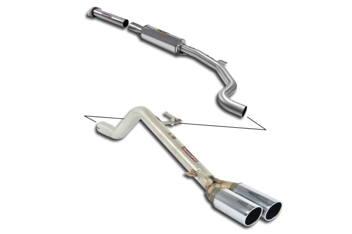 FULL EXHAUST SUPERSPRINT GRANDE PUNTO ABARTH 1.4T - 155 Hp - FROM 2007