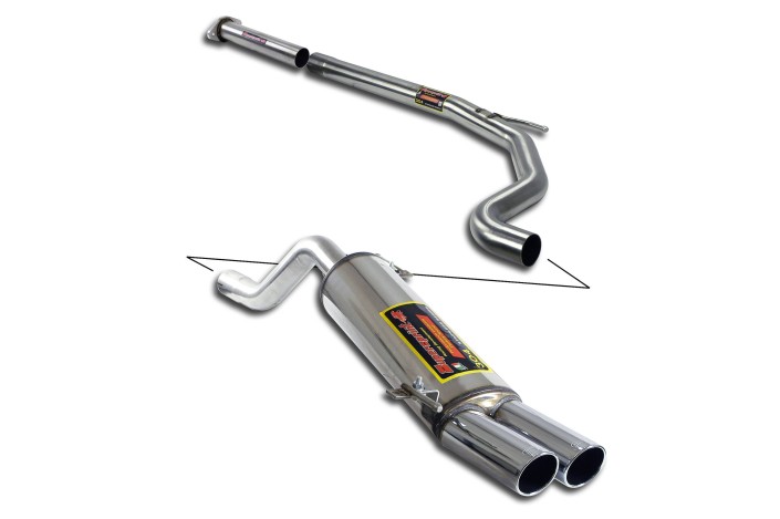 KOMPLETTE AUSPUFFANLAGE SUPERSPRINT GRANDE PUNTO EVO ABARTH 1.4T MULTIAIR - 165 PS - AB 2010