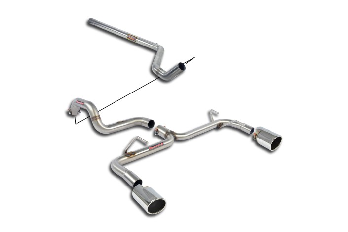 FULL EXHAUST SUPERSPRINT 500 ABARTH 1.4T COUPE' / CABRIO - 135 Hp - FROM 2008 TO 2015