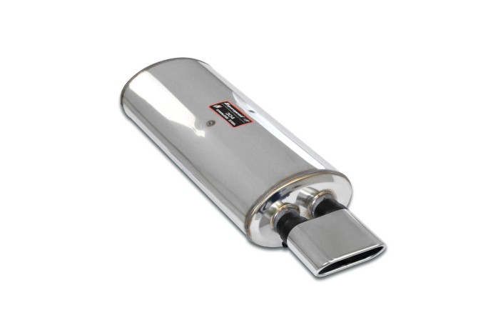 Rear exhaust 140x60 (Straight exit) in stainless steel 782039 SuperSprint BMW E30 320i (Sedan - Coupè -Touring - Cabrio) 1988-91