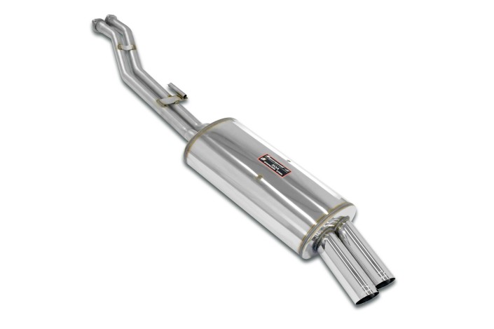 0076 Stainless Steel Rear Exhaust System 782426 SuperSprint BMW E30 320i Kat (Sedan - Coupe - Touring - Cabrio) 1983-87