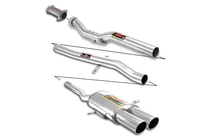 FULL EXHAUST SUPERSPRINT MINI JOHN COOPER WORKS GP - 218 Hp FROM 2013 TO 2014 (Ø65mm System)