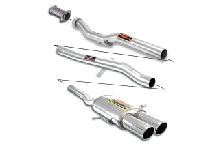 KOMPLETTER AUSPUFF SUPERSPRINT MINI COOPER S 1.6i TURBO "JOHN COOPER WORKS" - 211 PS VON 2008 BIS '07/2011 (Ø65mm System)