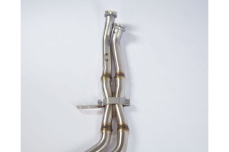 Silenziatore + Tubo anteriore "X-Pipe" in inox 782402 SuperSprint BMW E30 325i Kat (Berlina - Coupè -Touring - Cabrio) 1985-87