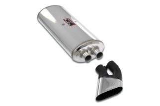 Échappement arrière 140x60 (sortie coudée) 782029 SuperSprint BMW E30 325e (Berline - Coupé - USA Mod.) 1983 - 1988