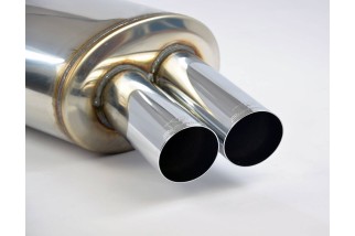 Sistema di Scarico posteriore 0076 in acciaio inox 043706 SuperSprint BMW E30 - Conversione motore V8 BMW S62 / M62 / M60