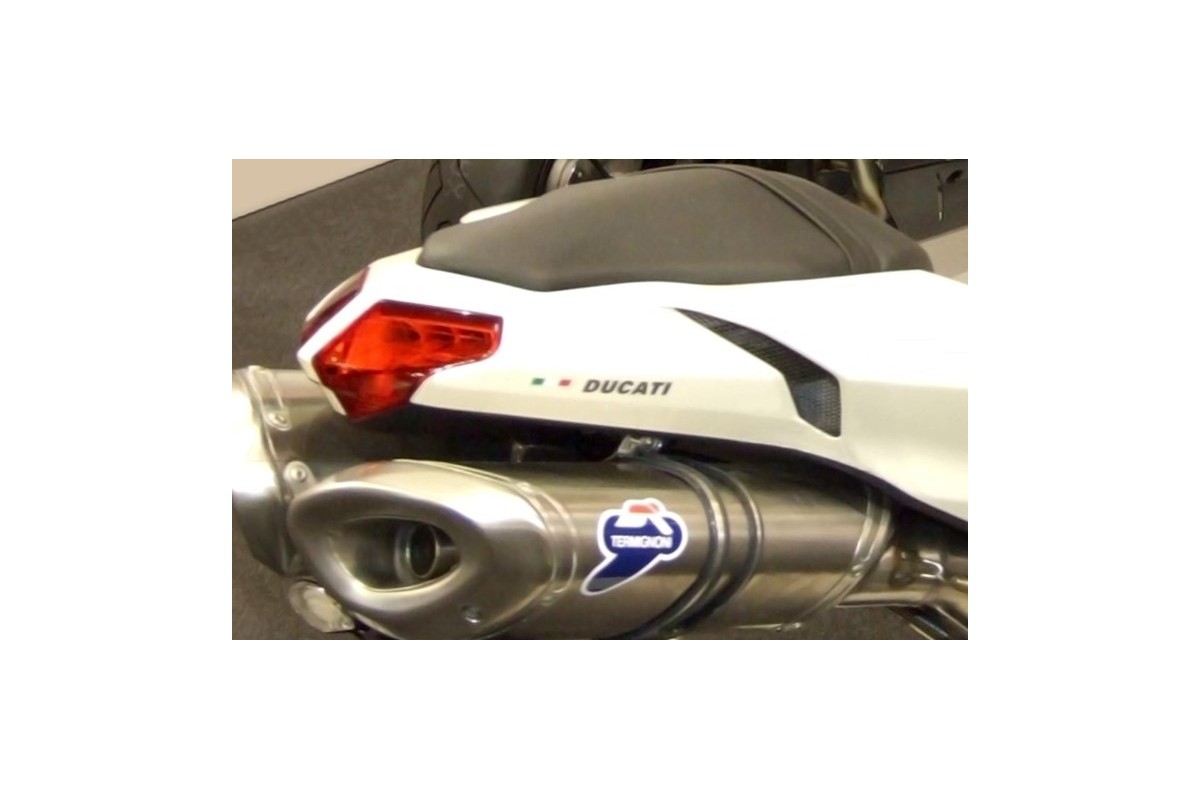 PAIR OF TERMIGNONI 96198709B titanium silencers for DUCATI 1098 SALAMI SLICE APPROVED 2007-2008