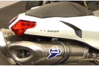 PAIRE DE SILENCIEUX EN TITANE TERMIGNONI 96198709B POUR DUCATI 1098 SALAMI SLICE HOMOLOGUÉS 2007-2008