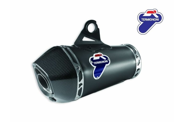 Pot d'échappement TERMIGNONI 96481961AA RACING TERMINAL en titane noir pour DUCATI MONSTER 797 2021 EURO 5