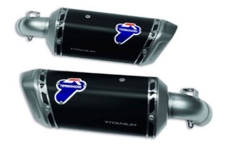COPPIA TERMINALI RACING TITANIO NERO TERMIGNONI 020CRB DUCATI HYPERMOTARD 950 (EURO 5) OMOLOGATI