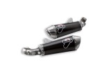 Ligne d'échappement racing en carbone Termignoni 96027509B pour Ducati Monster 696 2008-2014