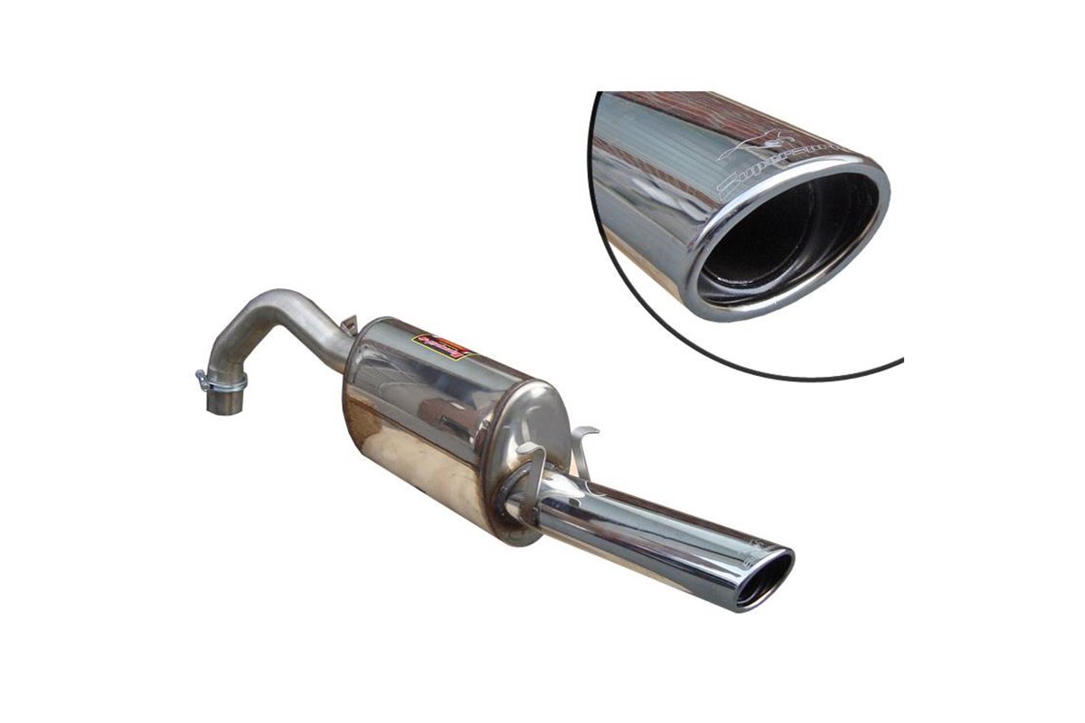 Posteriore 90x70 100% INOX AISI 304 per ALFA ROMEO 75 3.0 V6 Q.V. (192 Hp) Kat. '90 - '92