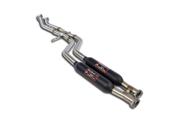 Silenziatore + Tubo anteriore "X-Pipe" per BMW E30 320ix Kat (Berlina -Touring - Cabrio) '87 - '91