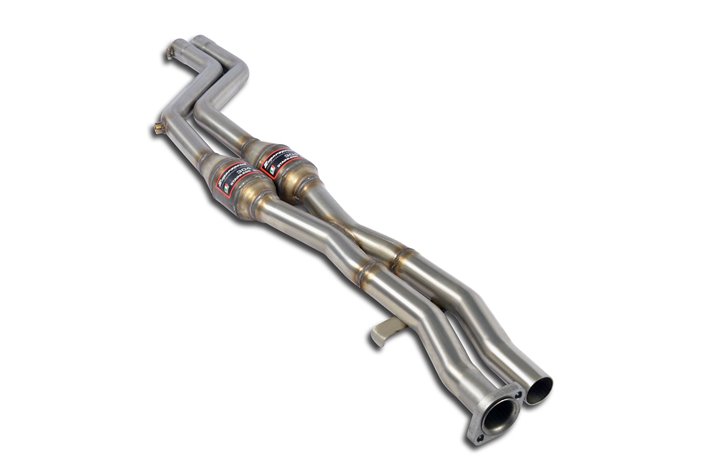 Scarico anteriore con catalizzatore metallico destro + sinistro per BMW E36 328i (Motore M52 - mod. USA) '95 - '99