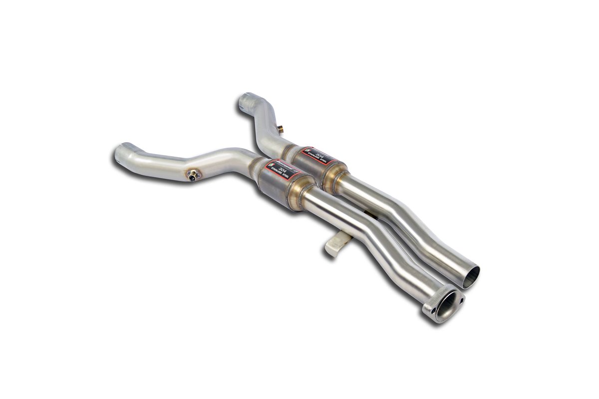 Anteriore con catalizzatore metallico destro + sinistro 100 CPSI  per BMW E36 Tutti i modelli (Conversione motore V8 - LS1 / Mus