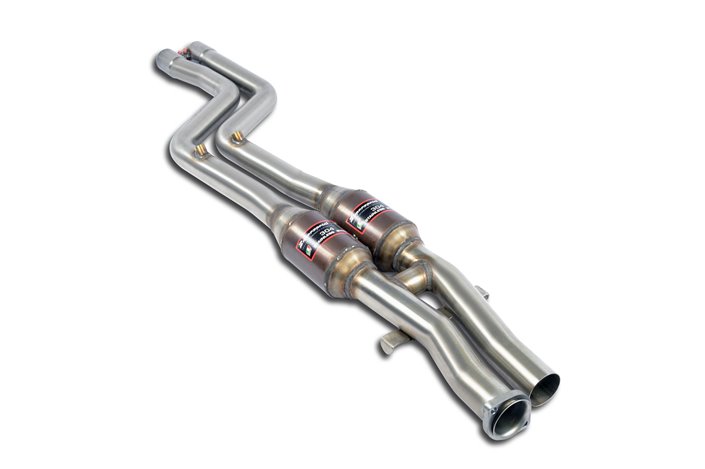 Anteriore con catalizzatore metallico 100CPSI WRC per BMW E36 Tutti i modelli (Conversione motore S54)