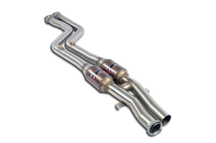 Anteriore "H-Pipe" con catalizzatore metallico Destro - Sinistro per BMW E36 Compact - Tutti i modelli (Conversione motore - S50