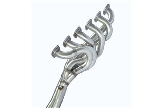 Collettore + tubi raccordo 100% Inox(Guida a sinistra)Per marmitta centrale di serie per BMW E12 528i (M30) '77 - '81