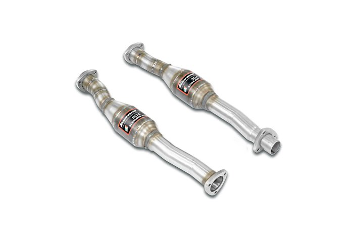 Anteriore con catalizzatore metallico destro + sinistro per BMW E28 528i (M30) 06/ '87 - 12/ '87
