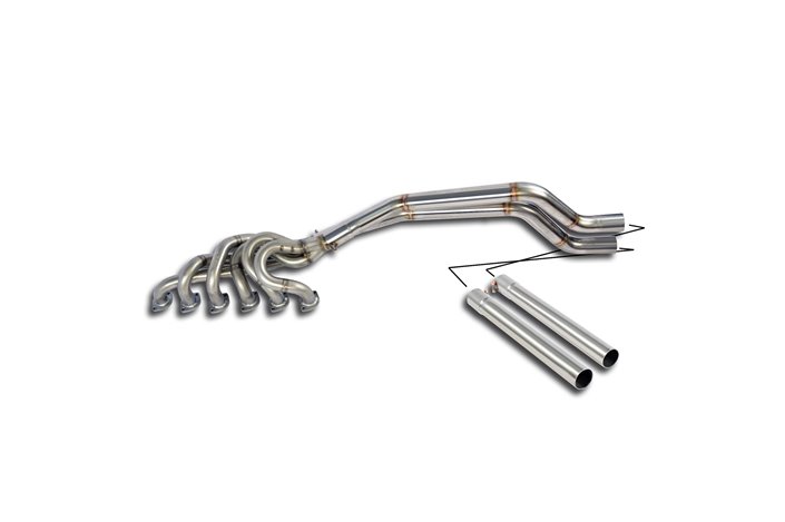 Collettore + tubi raccordo 100% Inox(Guida a sinistra) per BMW E28 528i (M30) 06/ '87 - 12/ '87