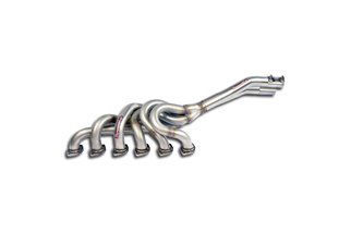 Collettore Inox + tubi collegamento per catalizzatore di serie(Guida a sinistra) per BMW E28 535i (M30) 10/ 84 - '87 (Mod.USA)