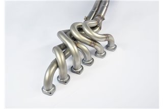 Collettore Inox + tubi collegamento per catalizzatore di serie(Guida a sinistra) per BMW E28 M 535i (M30) Kat. '84 - 05/ '87