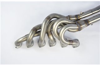 Collettore Inox + tubi collegamento per catalizzatore di serie(Guida a sinistra) per BMW E28 M 535i (M30) Kat. '84 - 05/ '87