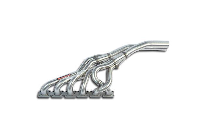 Collettore(Guida a sinistra)acciaio inox per catalizzatore di serie. per BMW E34 520i 24v Berlina/Touring (M50 - 6 cil.) '89 - '