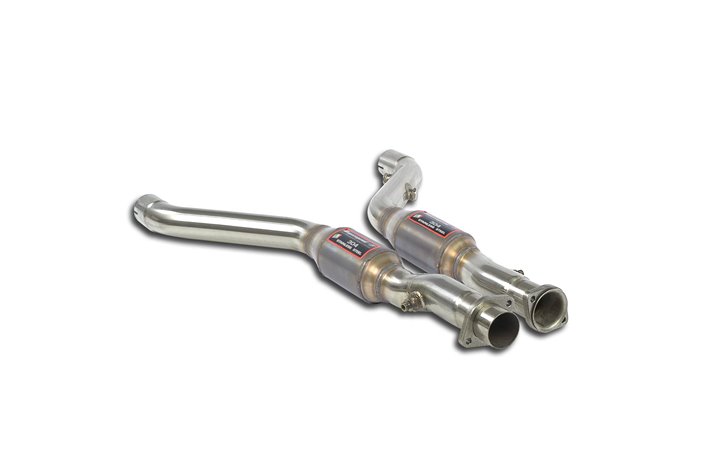 Kit anteriori Destro - Sinistro con catalizzatore metallico 100 CPSI per BMW E34 540i V8 (M60) Berlina/Touring ' 93 - ' 96    